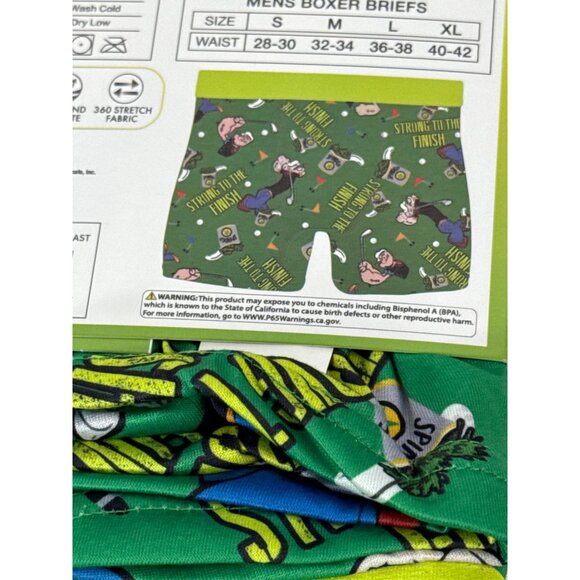 Popeye Men’s Boxer Briefs L NWT Funny Graphic Novelty Underwear - Picture 4 of 4